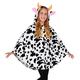 "COW" (hooded poncho) - (One Size Fits Most Children)