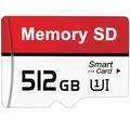 asoutha SD Card 512GB - High Capacity SD Memory Card Waterproof TF Card 512GB Mini SD Card External Data Storage for Camera/Car Recorder/Drone