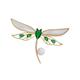 AVLUZ Dragonfly Brooch for Women, Mother of Pearl Brooch Pin Clothing Accessories, Insect Elegant Flower Pins Brooch for Women Girls