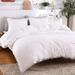 3 Piece Pom Pom Soft Washed Microfiber Duvet Cover Set