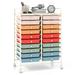 20 Drawers Storage Rolling Cart Studio Organizer - 25"x15"x 34" (L x W x H)