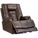 Leather Zero Gravity Power Recliner with Adjustable Headrest