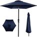 10ft Outdoor Steel Polyester Market Patio Umbrella w/Crank, Easy Push Button, Tilt, Table Compatible