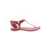 FRYE Sandals: Pink Solid Shoes - Women's Size 9 1/2 - Open Toe