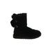 Ugg Boots: Winter Boots Wedge Casual Black Solid Shoes - Women's Size 8 - Round Toe