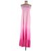 So Low Casual Dress - Formal Strapless Sleeveless: Pink Ombre Dresses - Women's Size Medium