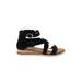 BOBS By Skechers Sandals: Black Solid Shoes - Women's Size 10 - Open Toe
