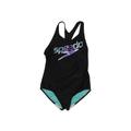 Speedo One Piece Swimsuit: Black Solid Sporting & Activewear - Kids Girl's Size 16