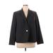 Calvin Klein Blazer Jacket: Below Hip Gray Print Jackets & Outerwear - Women's Size 18