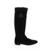 Tory Burch Boots: Black Solid Shoes - Women's Size 7 - Almond Toe