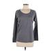 Helly Hansen Active T-Shirt: Gray Print Activewear - Women's Size Medium