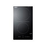 Summit CRH2BT30230 Countertop Commercial Induction Cooktop w/ (2) Burners - 230v/1ph, Black