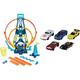 Hot Wheels GYP65 - Track Builder Unlimited Triple Loop Kit, Spielset ab 6 Jahren & 01806 5er Pack 1:64 Die-Cast Fahrzeuge Geschenkset, je 5 Spielzeugautos, zufällige Auswahl, ab 3 Jahren