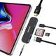 USB C 3.0 HUB, 6 in 1 USB C Docking mit 4K HDMI, USB 3.0, Typ C PD, SD/TF Kartenlesern und Audio Buchse, kompatibel mit Tablets, Laptops, Windows, macOS, MacBook