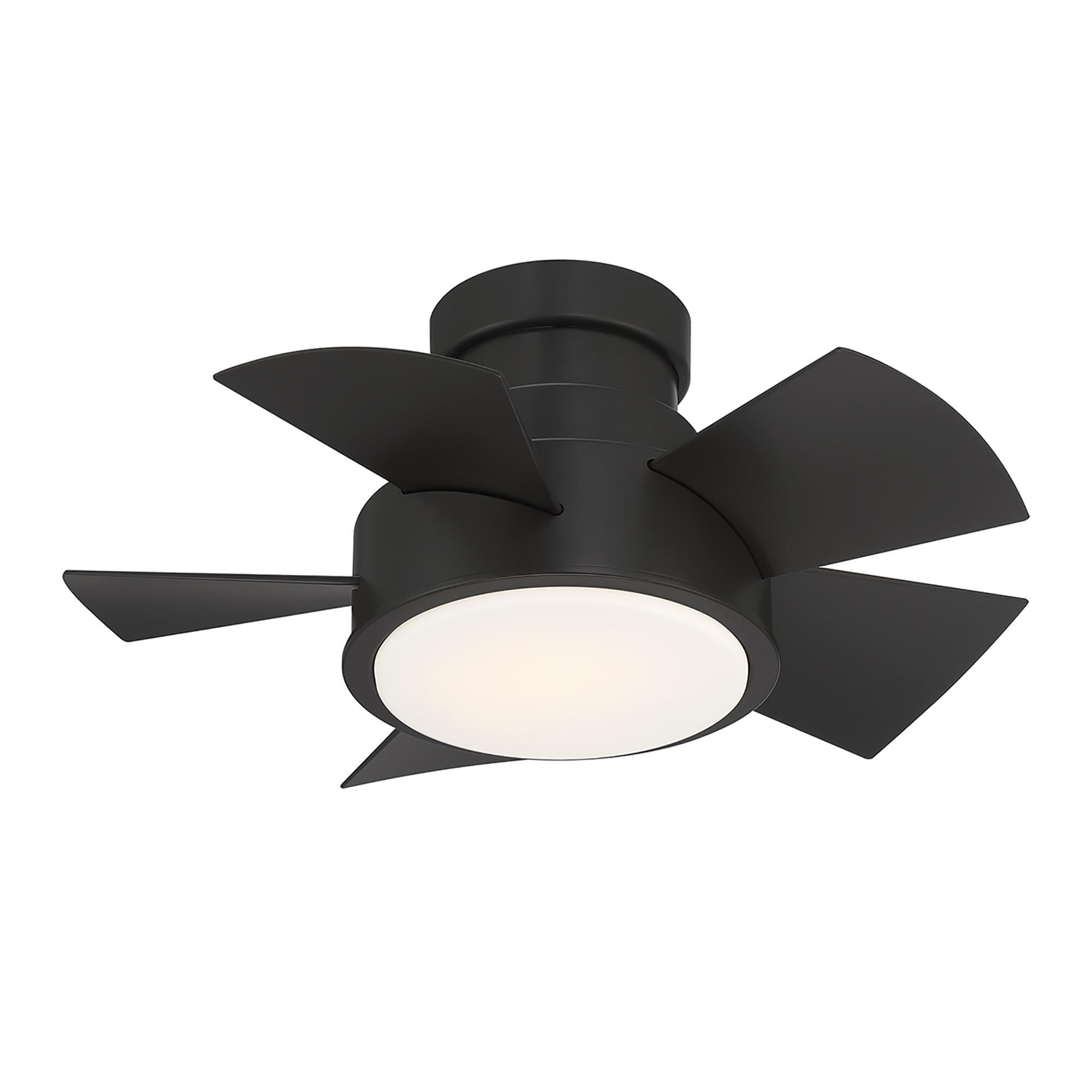 Modern Forms Vox 26 Inch Flush Mount Fan with Light Kit - FH-W1802-26L-27-MB