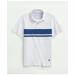 Brooks Brothers Men's Chest Stripe Polo Shirt In Peached Cotton | White | Size 2XL