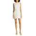 D'orsay Drawstring Cutout Linen Minidress