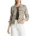 Lagoon Cheetah Print Linen Jacket