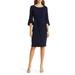 Ruched Bell Sleeve Faux Wrap Cocktail Dress