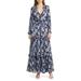 Frederica Floral Tiered Long Sleeve Maxi Dress