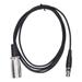 Audio Adapter Cable MINI XLR Female to XLR Male Microphone Adapter Cable Connecting Cable 1.5m