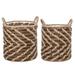 Bayou Breeze 2 Piece Wicker Basket Set Wicker in Brown | 13.75 H x 11 W x 11 D in | Wayfair 0D9EAB12D1D74C36A8FE9A952D200124