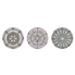 Arlmont & Co. Gingras Blossom & Breezes 3 Piece Stepping Stone Set Stone in Gray | 10 H x 10 W x 0.75 D in | Wayfair