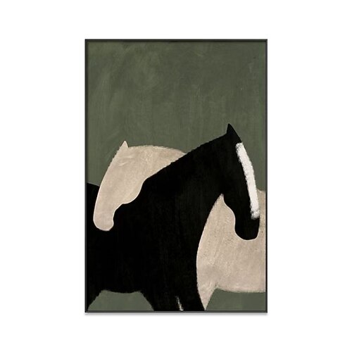 Handgefertigtes Ölgemälde auf Leinwand, Wandkunst, Dekoration, abstrakte Tierliebhaber, Zebra, für Heimdekoration, gerolltes, rahmenloses, ungedehntes Gemälde Image