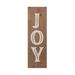 The Holiday Aisle® Wood Christmas Joy Wall Décor in Brown | 29.53 H x 8.86 W x 0.98 D in | Wayfair 57E52002D93140F2AA295E72AA285330