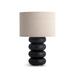 Orren Ellis Fahd Wood Table Lamp Fabric in Black | 21.13 H x 14.19 W x 14.19 D in | Wayfair B4BAF74A274F4EDEB783F03BA862A016