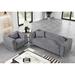 Mercer41 Deakyne 2 - Piece Velvet Living Room Set Velvet in Gray | 28 H x 89.75 W x 36 D in | Wayfair Living Room Sets
