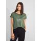 Shirttop STREET ONE Gr. 34, dry salvia green Damen Tops Shirttops