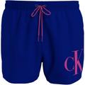 Badeshorts CALVIN KLEIN SWIMWEAR "SHORT DRAWSTRING" Gr. M (50), N-Gr, midnight lagoon Herren Badehosen Badeshorts