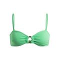 Bandeau-Bikini-Top ROXY "Color Jam" Gr. L, Cup B, grün (absinthe green) Damen Bikini-Oberteile Ocean Blue