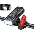 Rechargeable Bike Light Set 8000 Lumens USB Bicycle Lights Front Headlight and taillight with 5ï¼‹4 Light Modes Waterproof Rechargeable Bike Lights for Night Ridingã€�Roadã€�Mountain