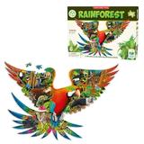 The Learning Journey Wildlife AIF4 World Puzzle - Rainforest 200 Piece Shaped Puzzle | Educational Puzzle for Kids 5-12 | Fun Jigsaw Puzzle for Girls & Boys | Award Winning Educational Toys