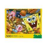 AQUARIUS SpongeBob SquarePants Puzzle AIF4 (500 Piece Jigsaw Puzzle) - Officially Licensed SpongeBob Merchandise & Collectibles - Glare Free - Precision Fit - 14 x 19 Inches