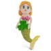 DolliBu Green Mermaid Stuffed Animal with Green Plush Shamrock - Cute Green Shamrock Plush St Patricks Day Stuffed Animal Mermaid Good Luck St Patricks Day Toys for Kids Baby - 6 Inches