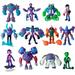 Figures Based on Ben 10 Action Figures - Set of 12 Toys [Ben Tennyson Cannonbolt Slapback Armored Shock Rock Four Arms Heatblast XLR8 Hot Shot Diamind Head Overflow]