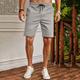 Men's Sweat Shorts Shorts Pocket Drawstring Elastic Waist Plain Comfort Short Sports Outdoor Daily Fashion Casual Light Grey Micro-elastic