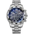 Men Quartz Watch Large Dial Wristwatch Digital dial World Time Decoration Stainless Steel Watch