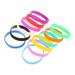 12 Pcs Sports Bracelet Multi-function Wristbands Decorative Elastic Colored Music Festival Bracelets Men Women