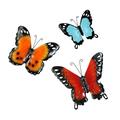 Wall-Mounted Metal Butterfly Wall Decoration Pendant 3D Three-Dimensional Hollow Iron Butterfly Simulation Wall Sticker Decoration