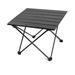 Outdoor Camping Portable Folding Table Aluminum Alloy Camping BBQ Street Stall Side Table Black S