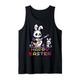 Panda Happy Easter Eggs Retro Vintage Pixel Art Rock Gitarre Tank Top