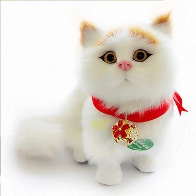 Simulated Cat Doll Ornaments Wholesale Handicrafts Creative Gift Models Will Shake Their Tails And Call Them Chubby