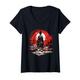 Damen Kagura Shinto Ritual Dance Japanische Kunst Geschenke Lustige Grafik T-Shirt mit V-Ausschnitt