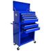 Imerelez High Capacity Rolling Tool Chest with Wheels and Drawers 8-Drawer Tool Storage Cabinet - Blue