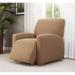 Stretch Checkerboard Large Recliner Slipcover Beige