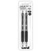 Black Retractable Gel Pens 2 Pack with Medium Points Uni-Ball 207 Signo Click Pens are Fraud Proof and the Best Office Pens Nursing Pens Business Pens School Pens and Bible Pens